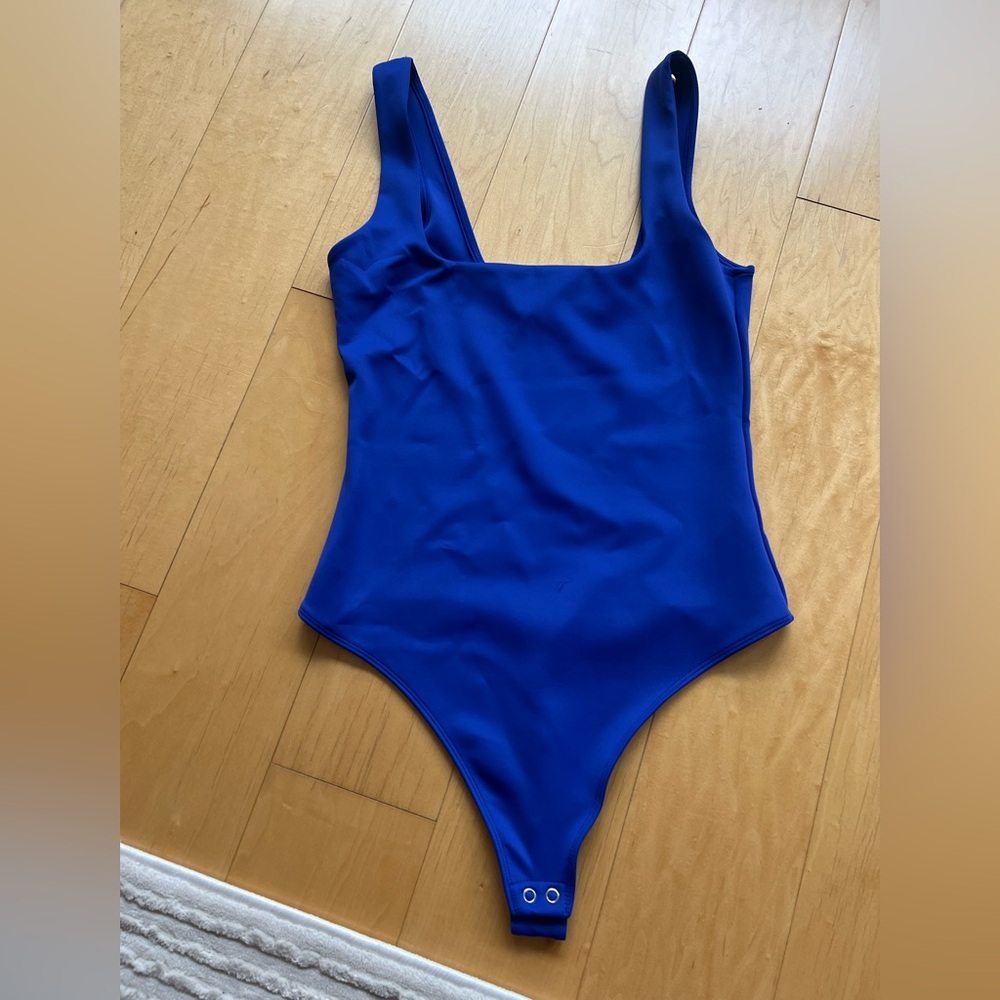 Good American Royal Blue Scuba Modern Bodysuit